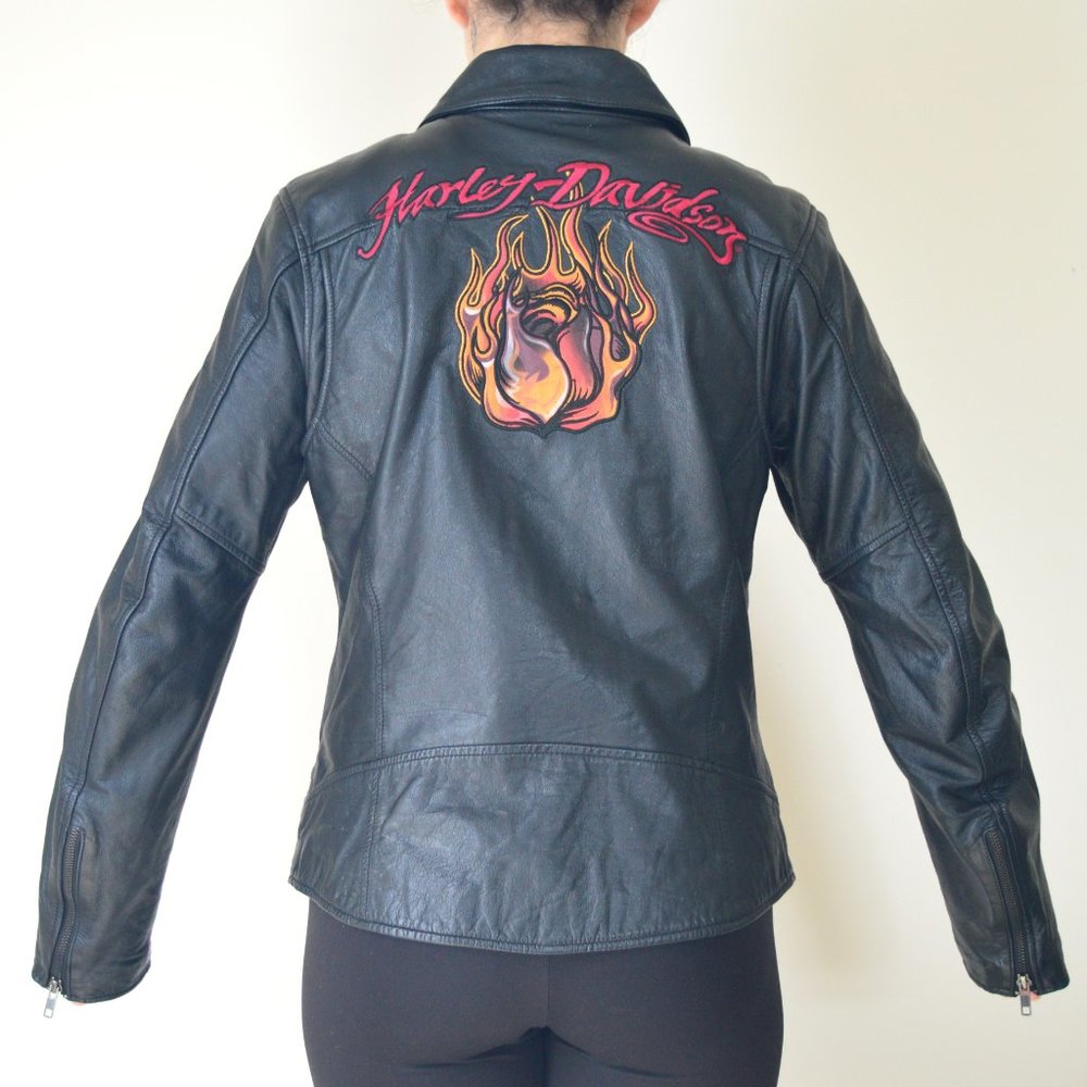 Harley Davidson Women's Leather Jacket Small